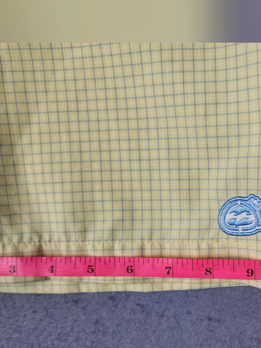 Billabong Light Yellow And Blue Checkered Men's Shorts Streetwear Y2K